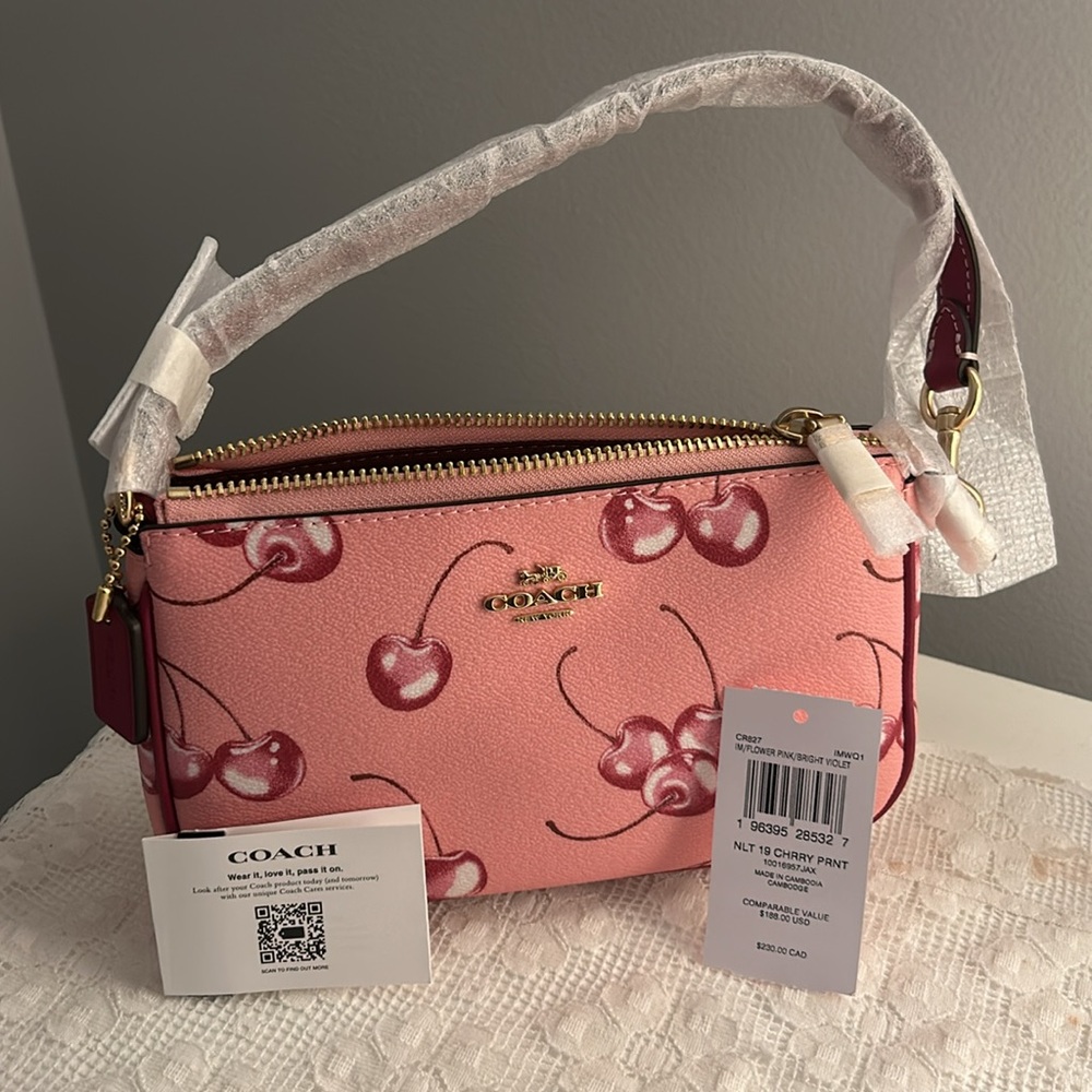 NWT Coach Cherry Nolita Shoulder Bag